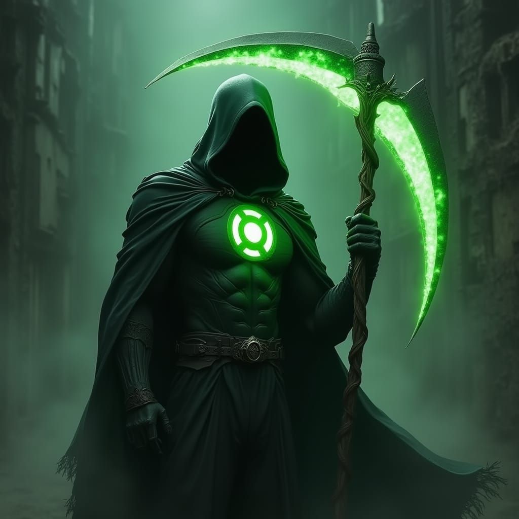 Green Lantern as Grim Reaper