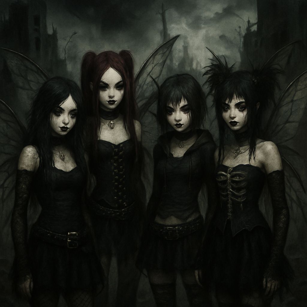 Emo Goth Winx Fairies in Dystopian Macabre World