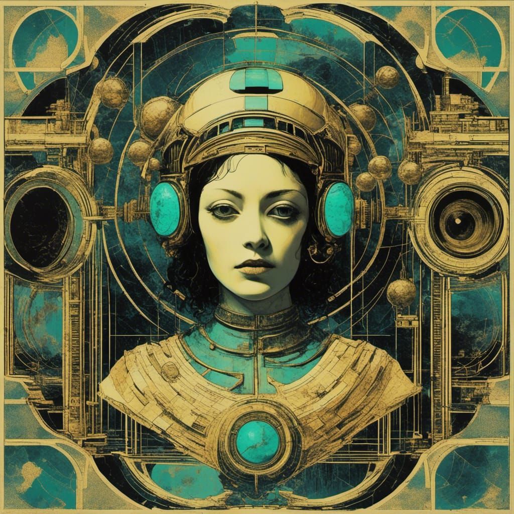 Vaporwave Quantum Hivemind Art Deco Equilibrium