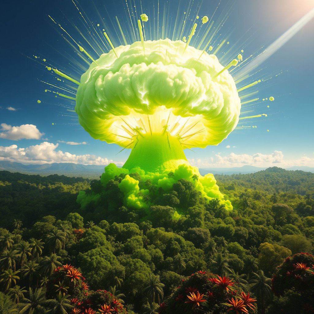 Verdant Nuclear Explosion Unleashes Nature's Fury