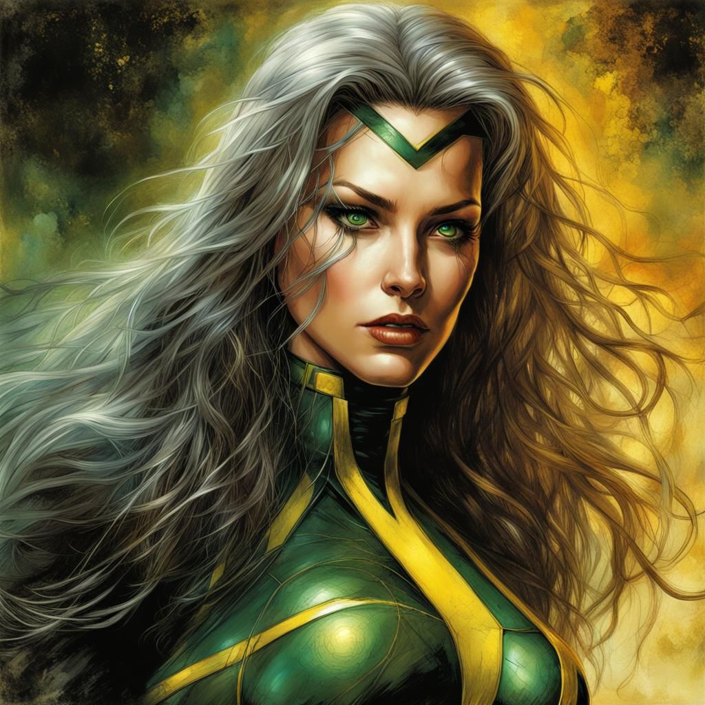 X-Men Rogue in Epic Cinematic Oil Painting Style
