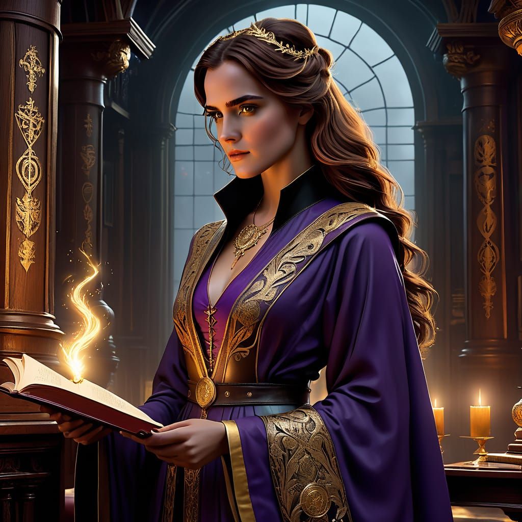 Intelligent Minister of Magic in Regal Robes