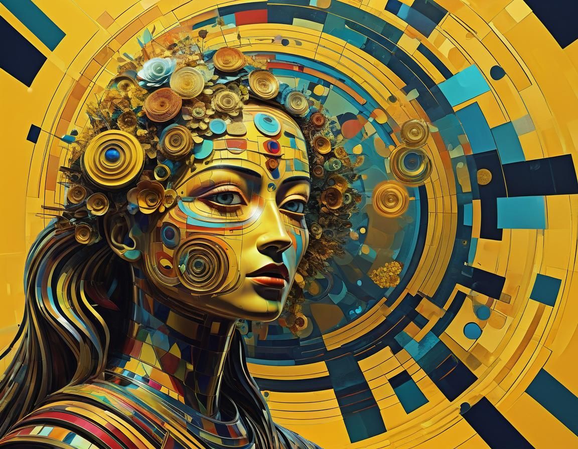 Ethereal Abstract Floral Art in Surreal Style