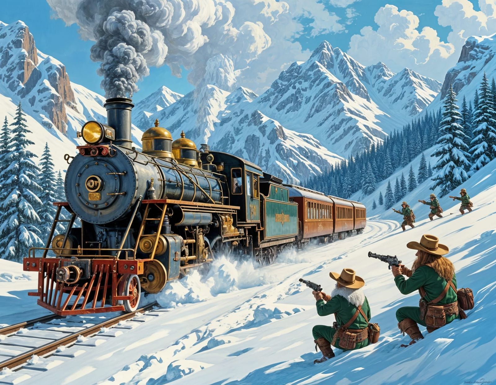 Goblin Bandits Ambush Porcelain Train in Mountains