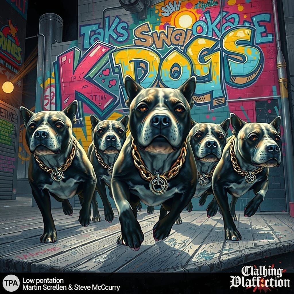 Rapper Graffiti Artist Portrait in Hyperrealistic Splash Art...