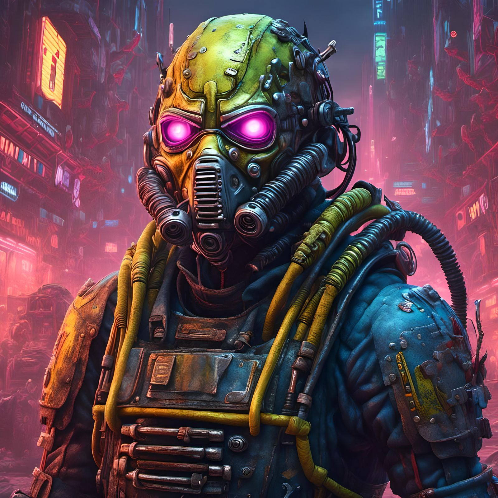 Fantasy Portrait of Fallout Super Mutant