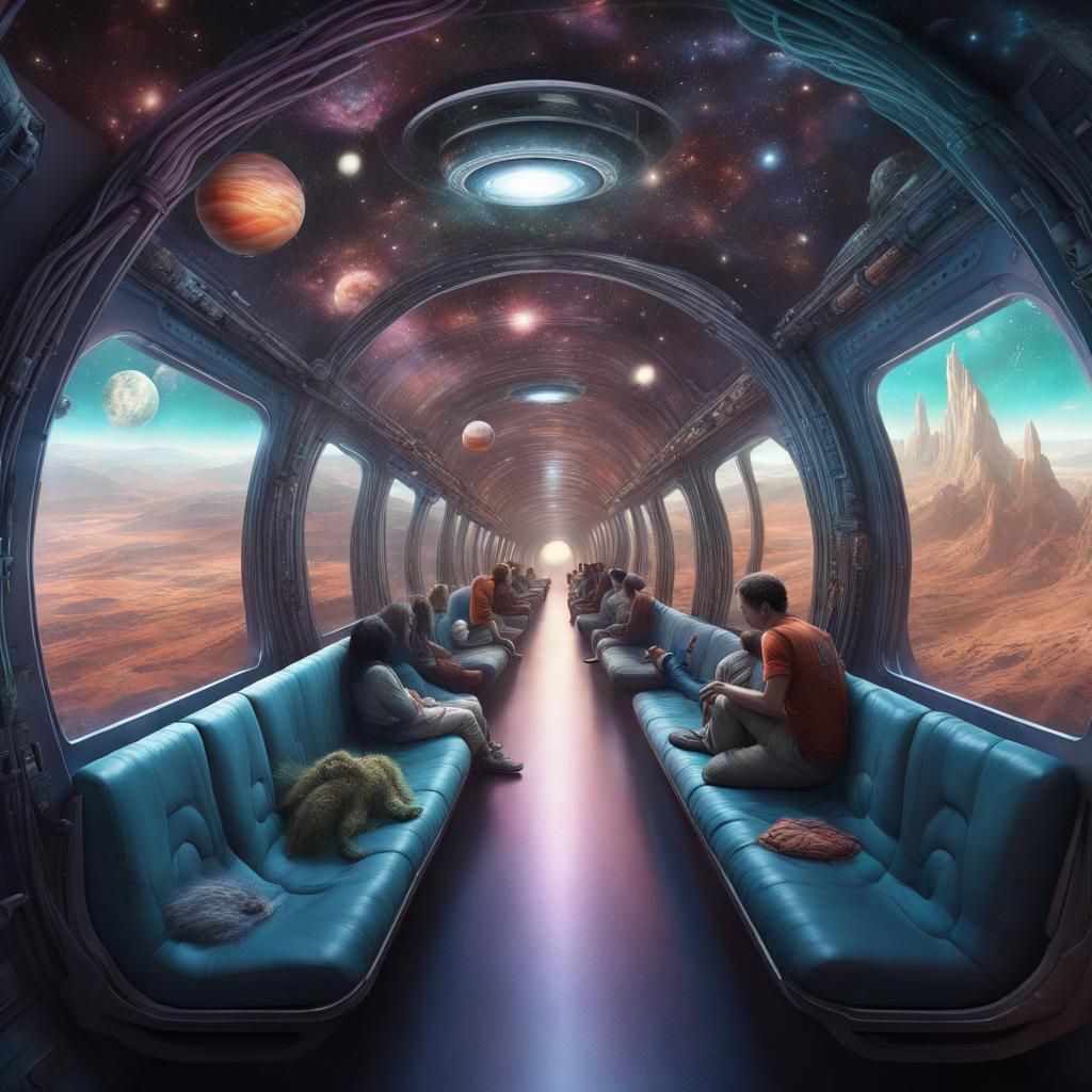 Gorgeous Space Tunnel Transports Creatures to Earth