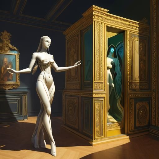 Mind-Bending Optical Illusion in Detailed Digital Art