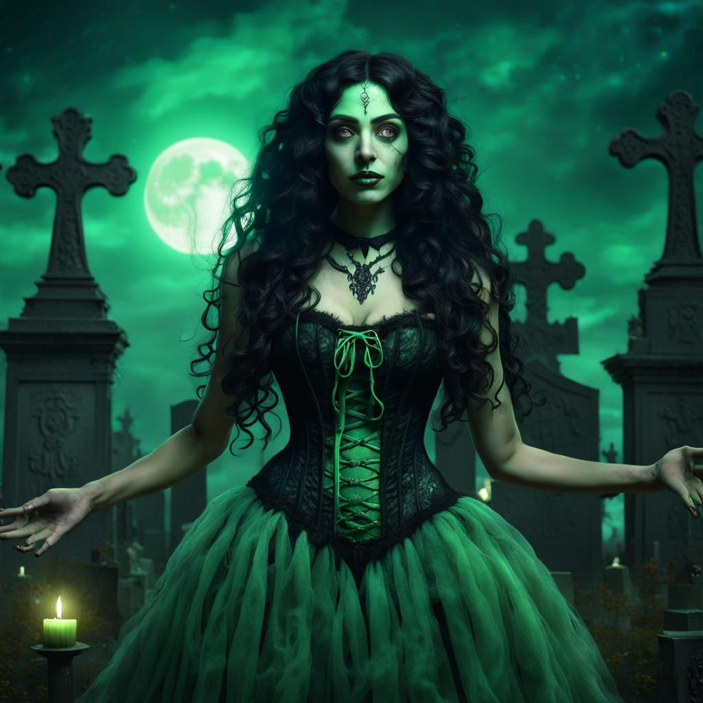 Cajun Bayou Witch Summons Ghosts in Cemetery