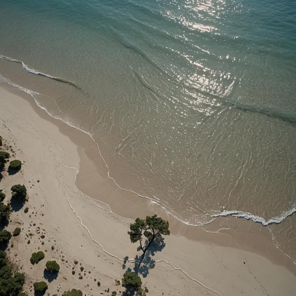 Picturesque Beach with Soothing Sea Winds