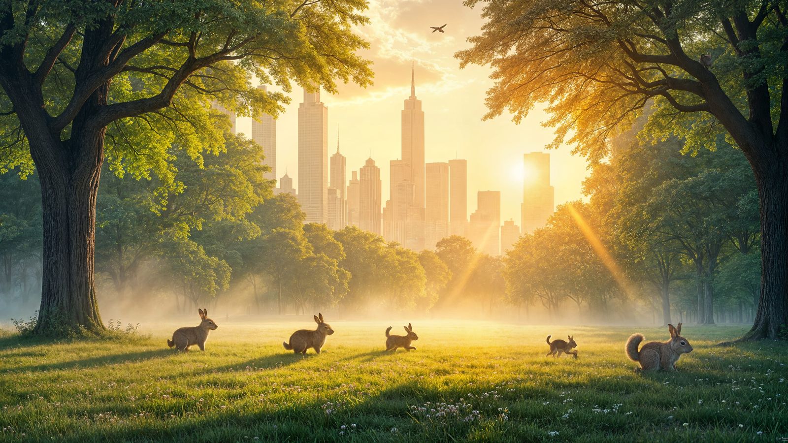 Sunrise in the Park: A Symphony of Light