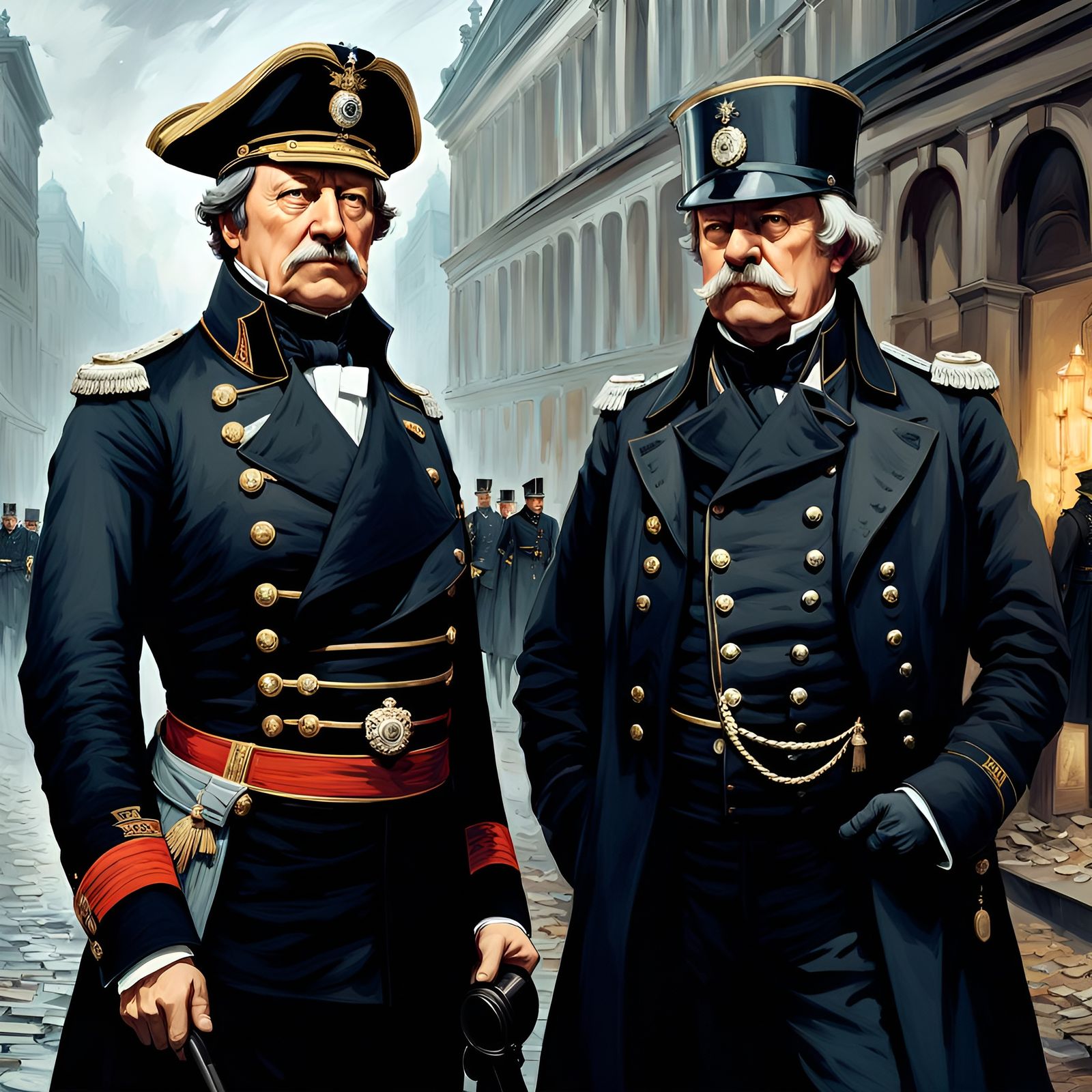 Hegel and Bismarck in 19th Century Berlin