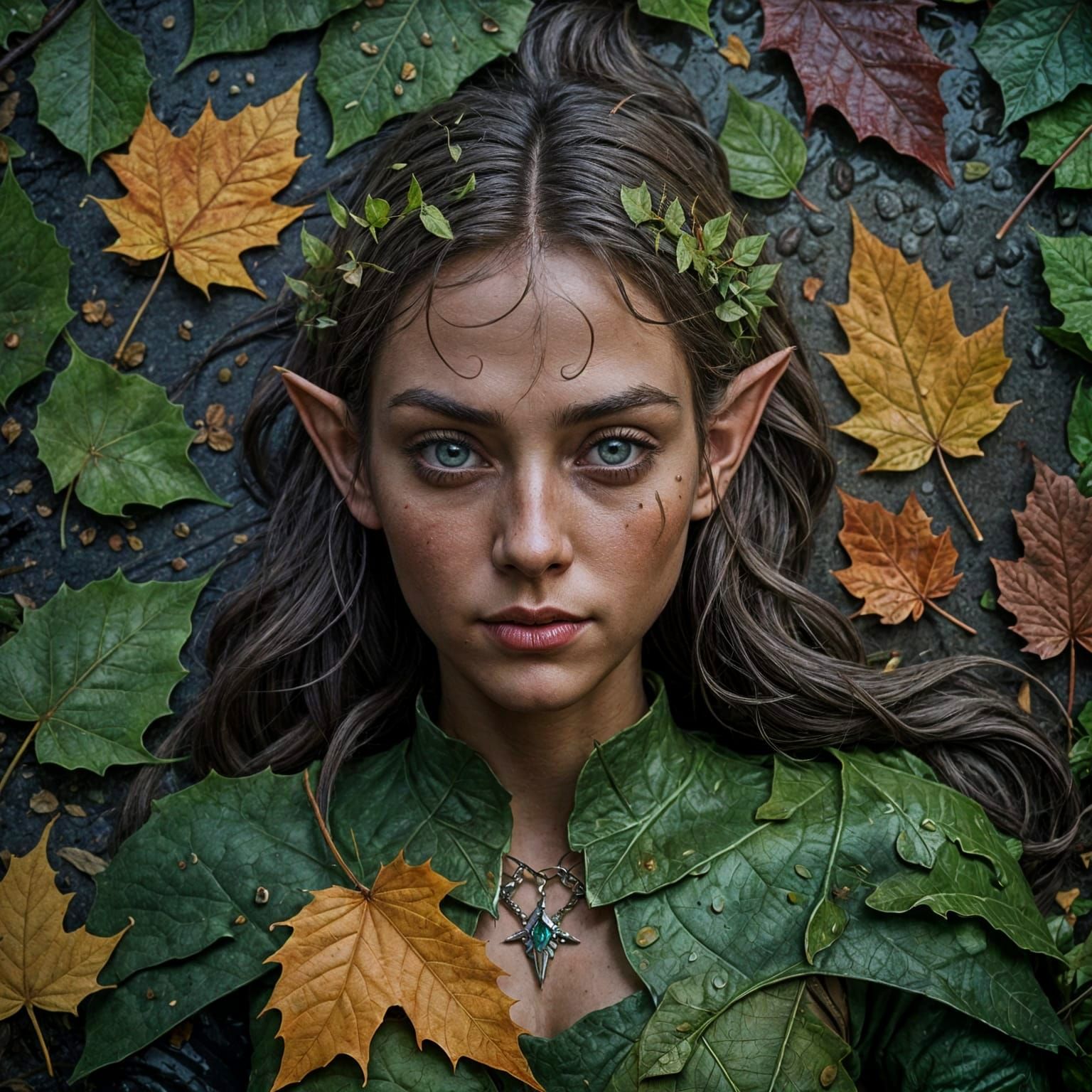 Elf Maiden in the Twilight Woods