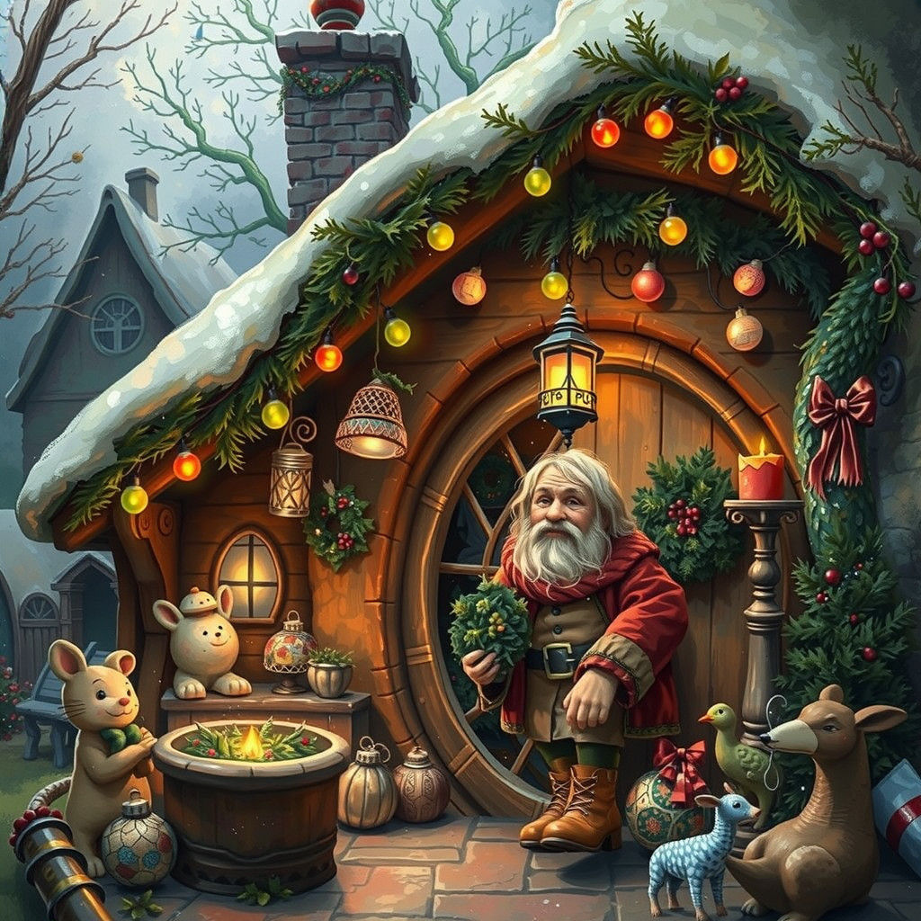 A Hobbit's Winter Wonderland in the Shire