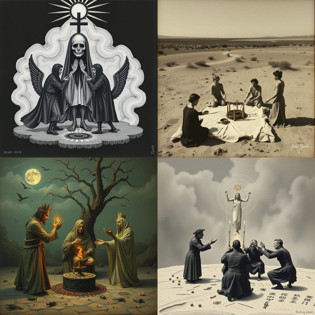 Surrealism Ritual Scene