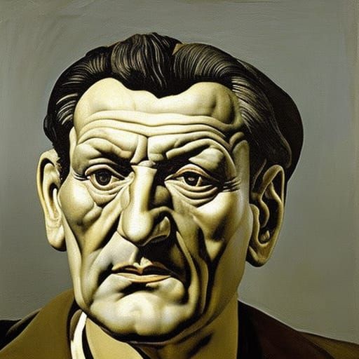 Lucian Freud Inspired Portrait of Paolo Maldini