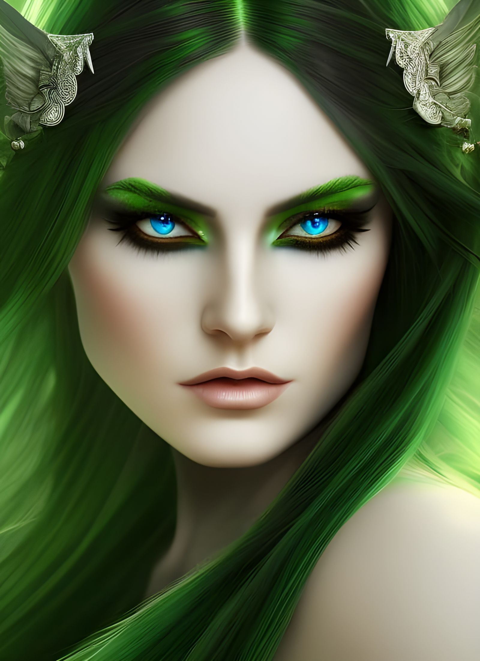 Beautiful Elf Goddess Digital Illustration in 8K