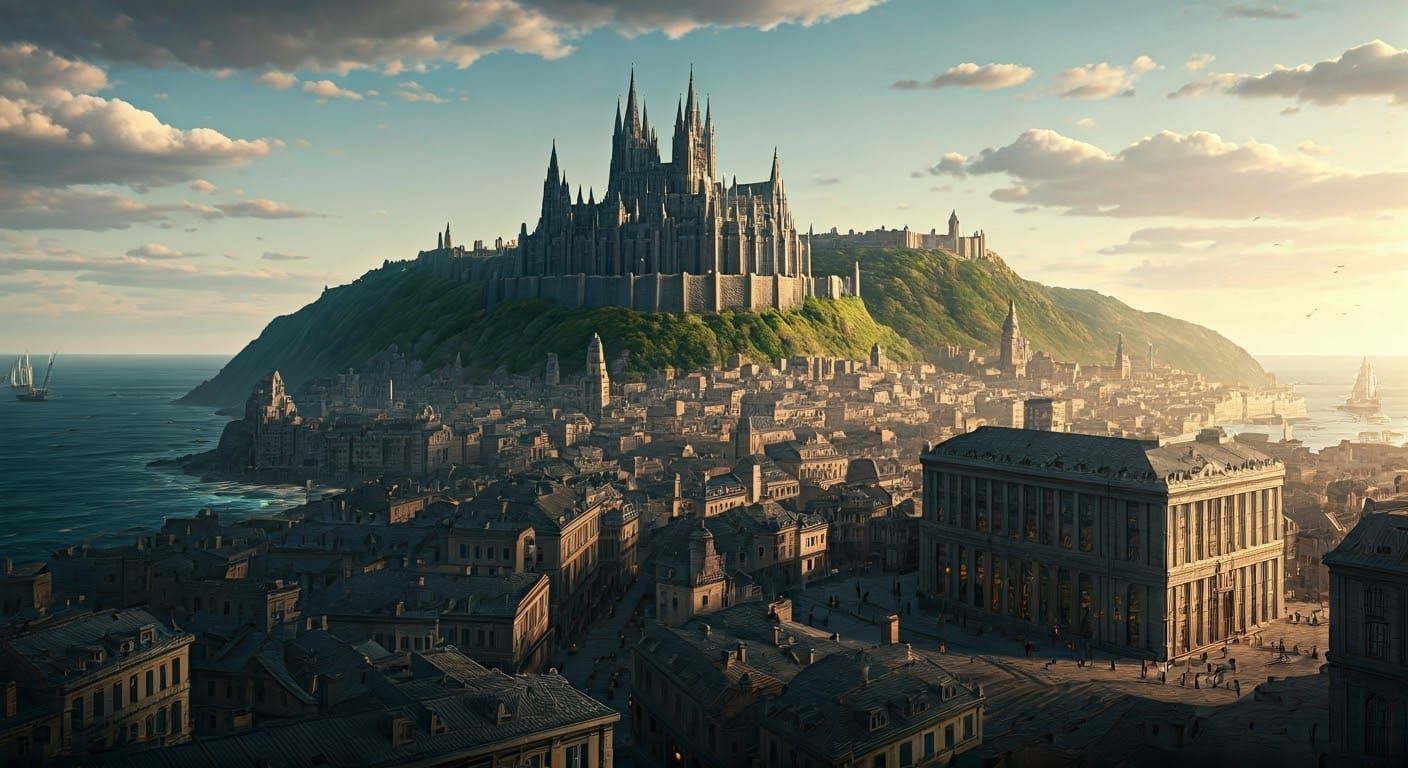 Cryodale. The Bronsvyrian Sea City Where Trouble Rarely Comes Due to the City's Great Guardian, The Lady Dragon of Cryo...