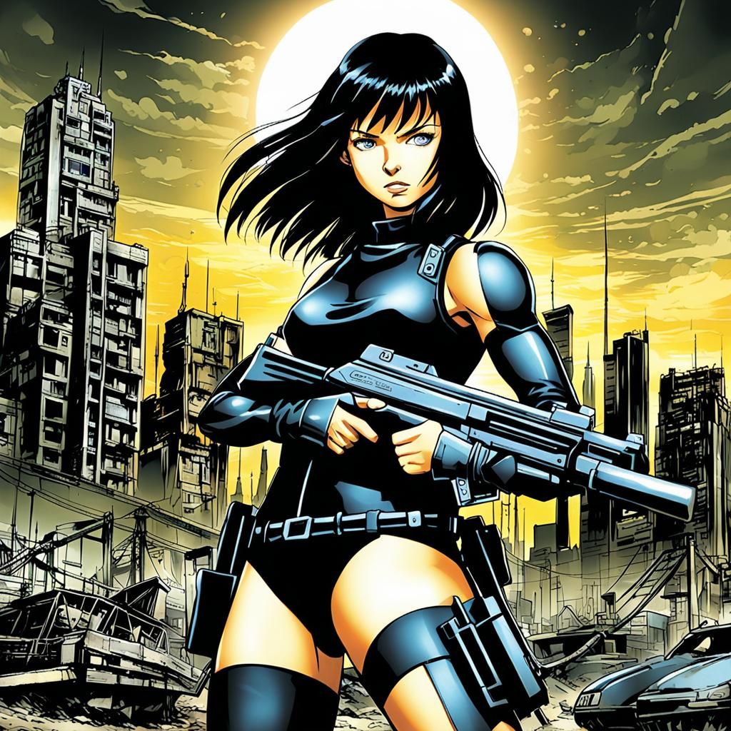 Bettie Page as Cameron in Anime Style