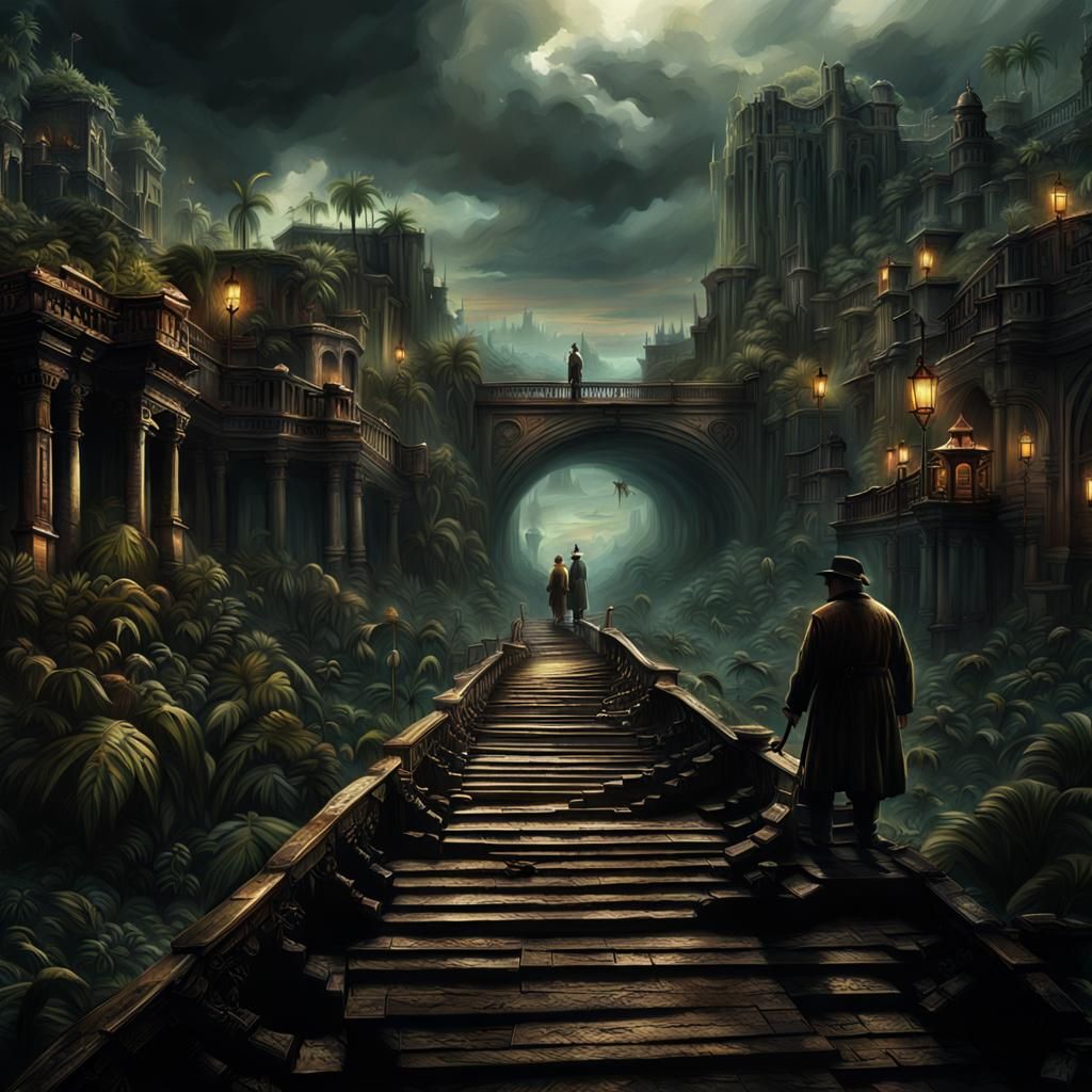 Dramatic Heart of Darkness Digital Matte Painting