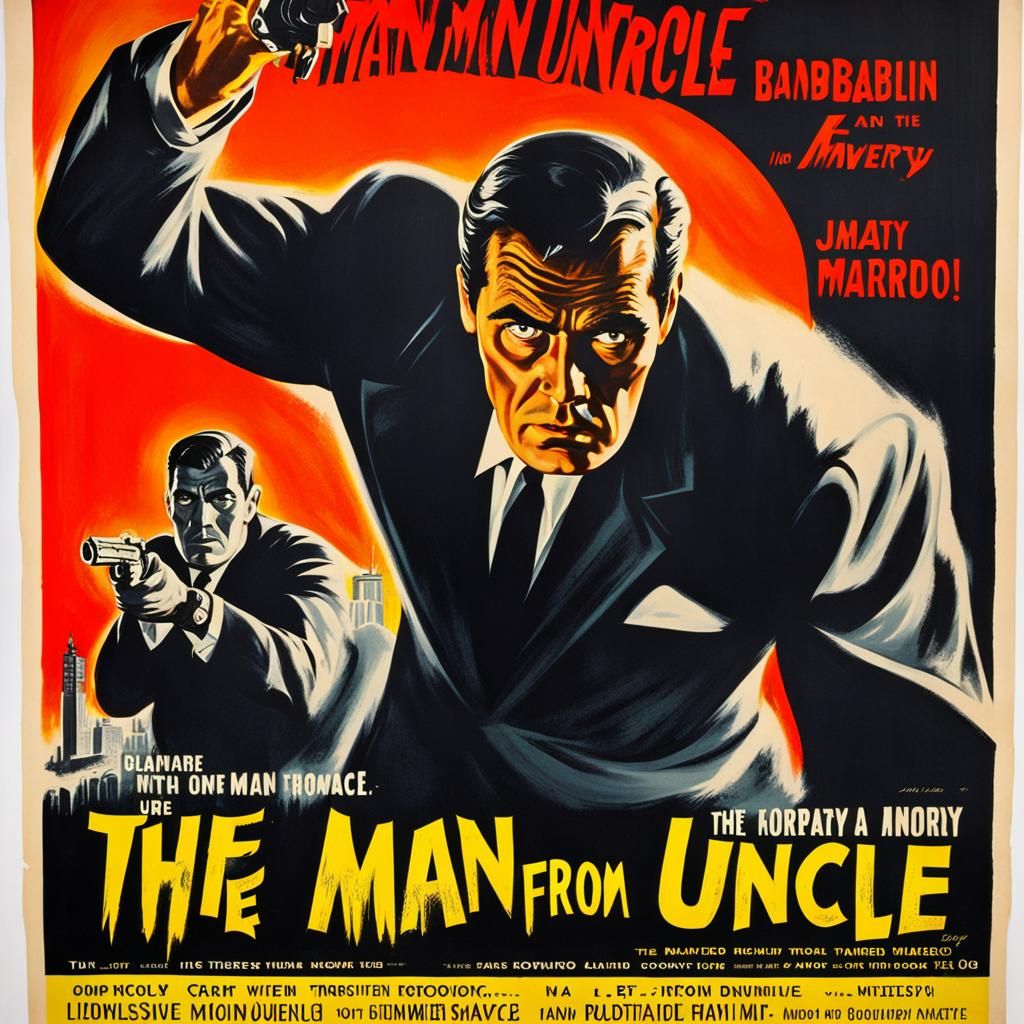1950s Horror Poster: The Man From UNCLE