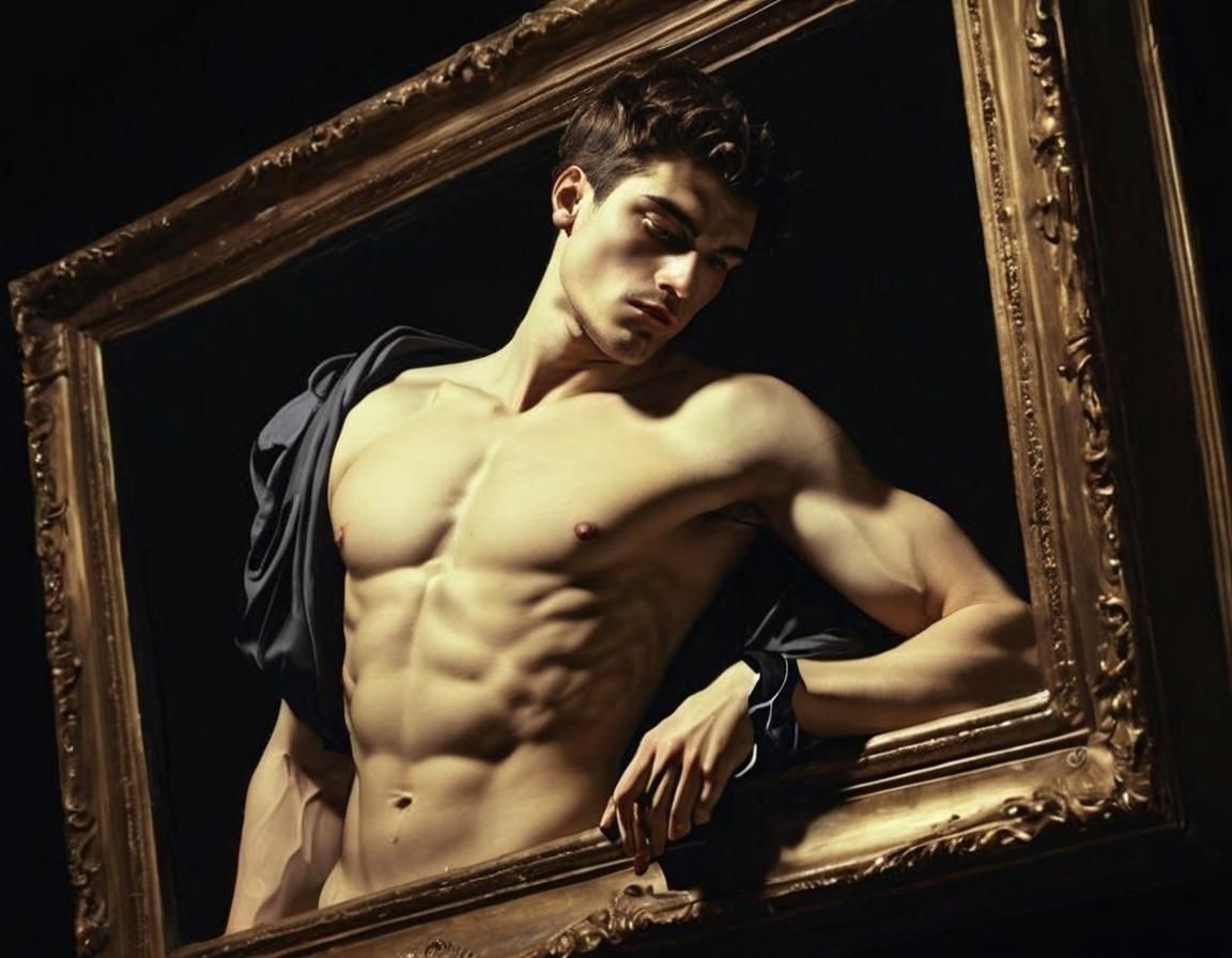 Dramatic Portrait in the Style of Caravaggio