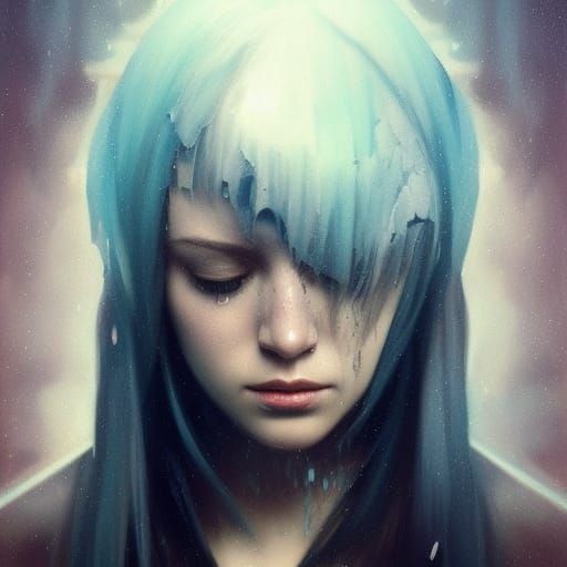 Detailed Portrait in Artgerm and Mucha Style