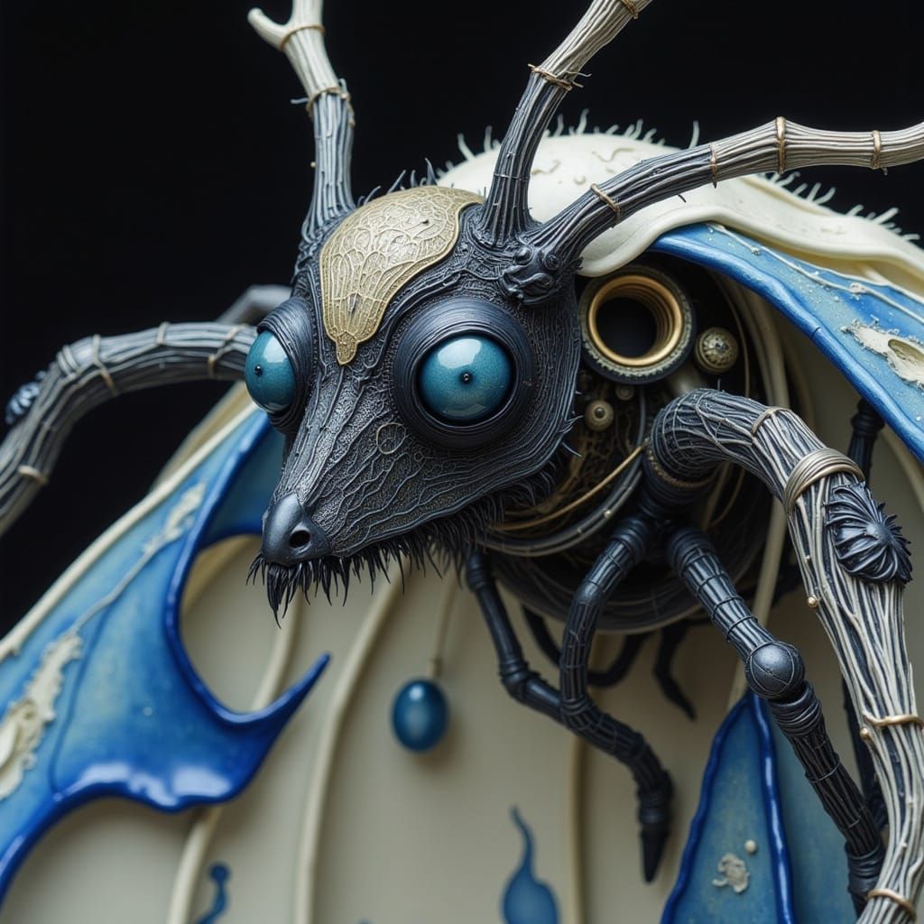 Enameled wired Giant Silkworm Moth