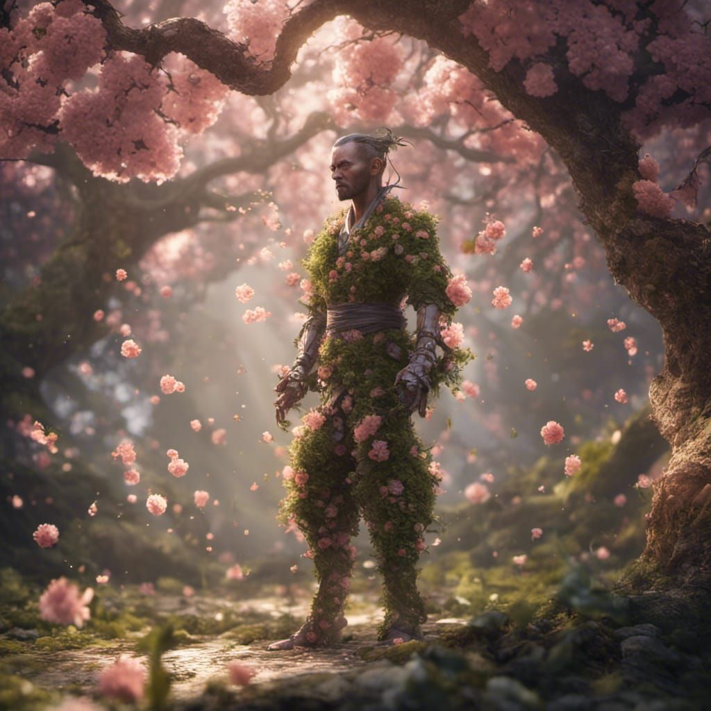 Tree Person Martial Artist in Ultra Detail