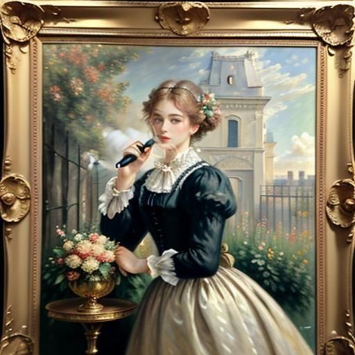 La Vie en Rose AI Art