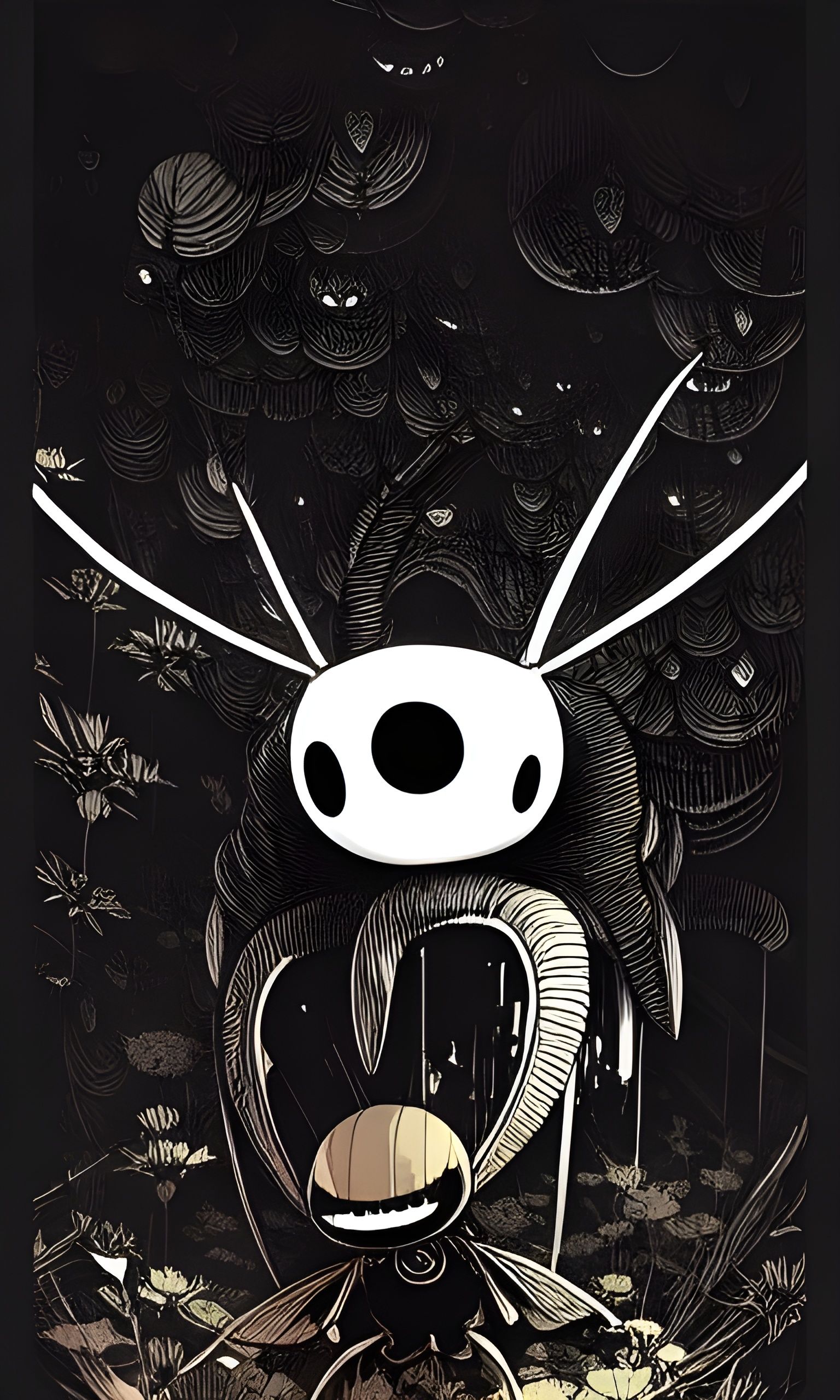 Hollow Knight T-Shirt Design: Cel-Shaded Poster Art