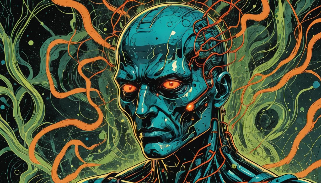 Bioluminescent Comic Book Art in Polish Style