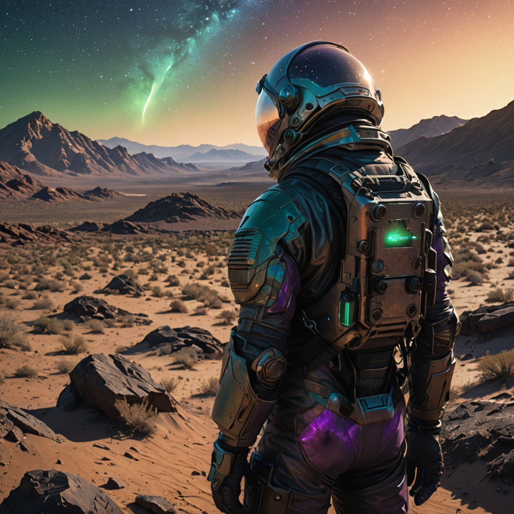 Haredi Jew in Anime-Inspired Jerusalem Landscape