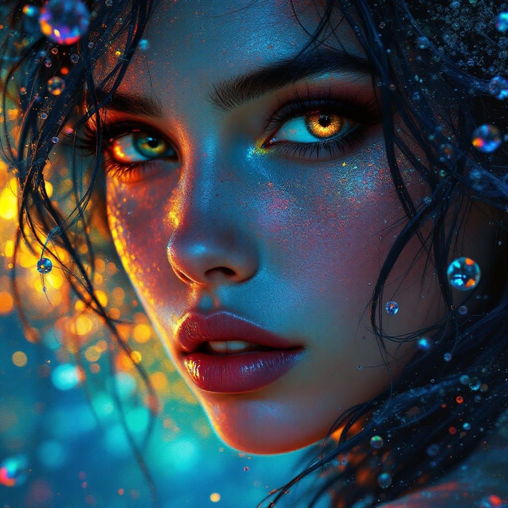 Surreal Fantasy Portrait in Luis Royo's Style