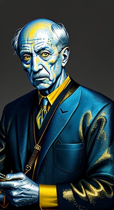 Surreal Portrait Inspired by Cubism and Constructivism