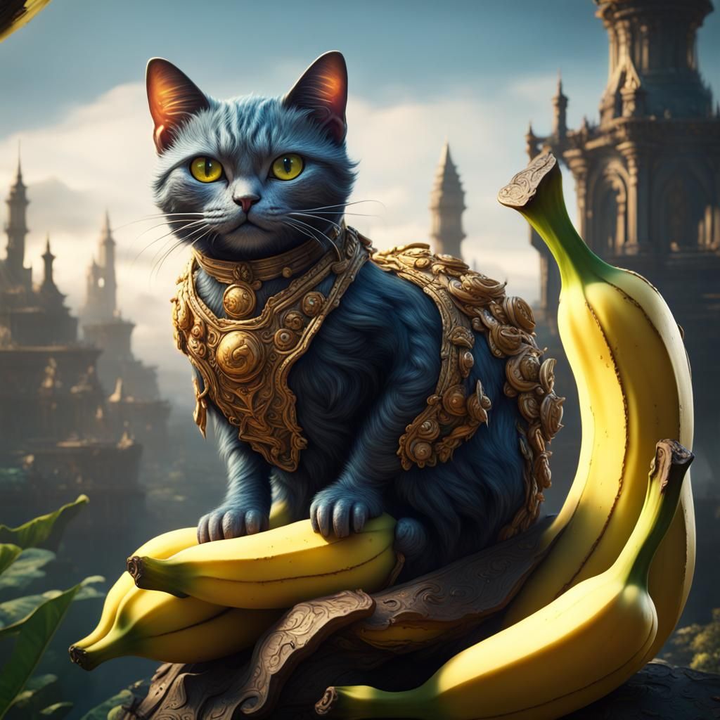 Fantastical Banana Cat Concept Art