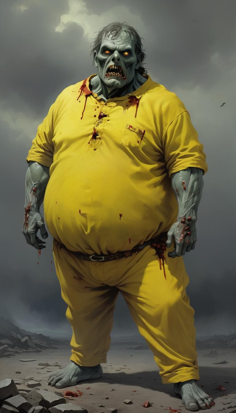 Powerful Zombie in Horror Style