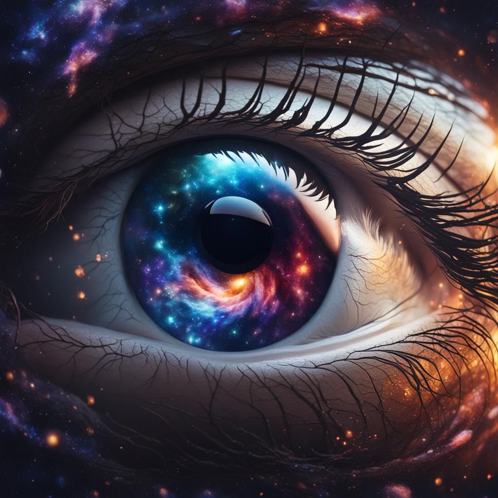 Galactic Eye: A Detailed Matte Painting in 8K