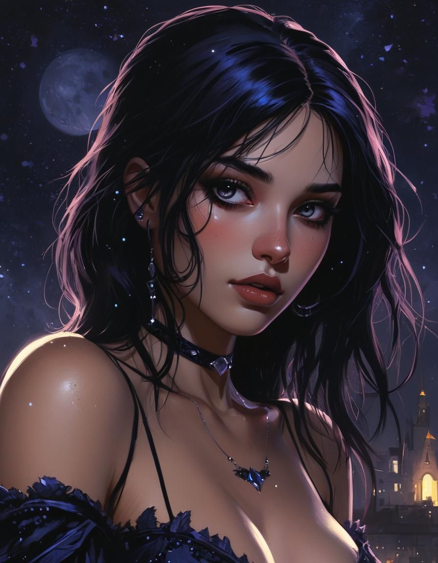 Realistic Raven Teen Titans Portrait