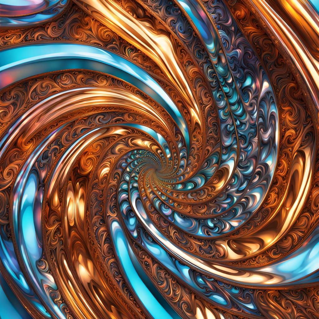 Vorticism Meets A.I. in 3D Textured Sculptures