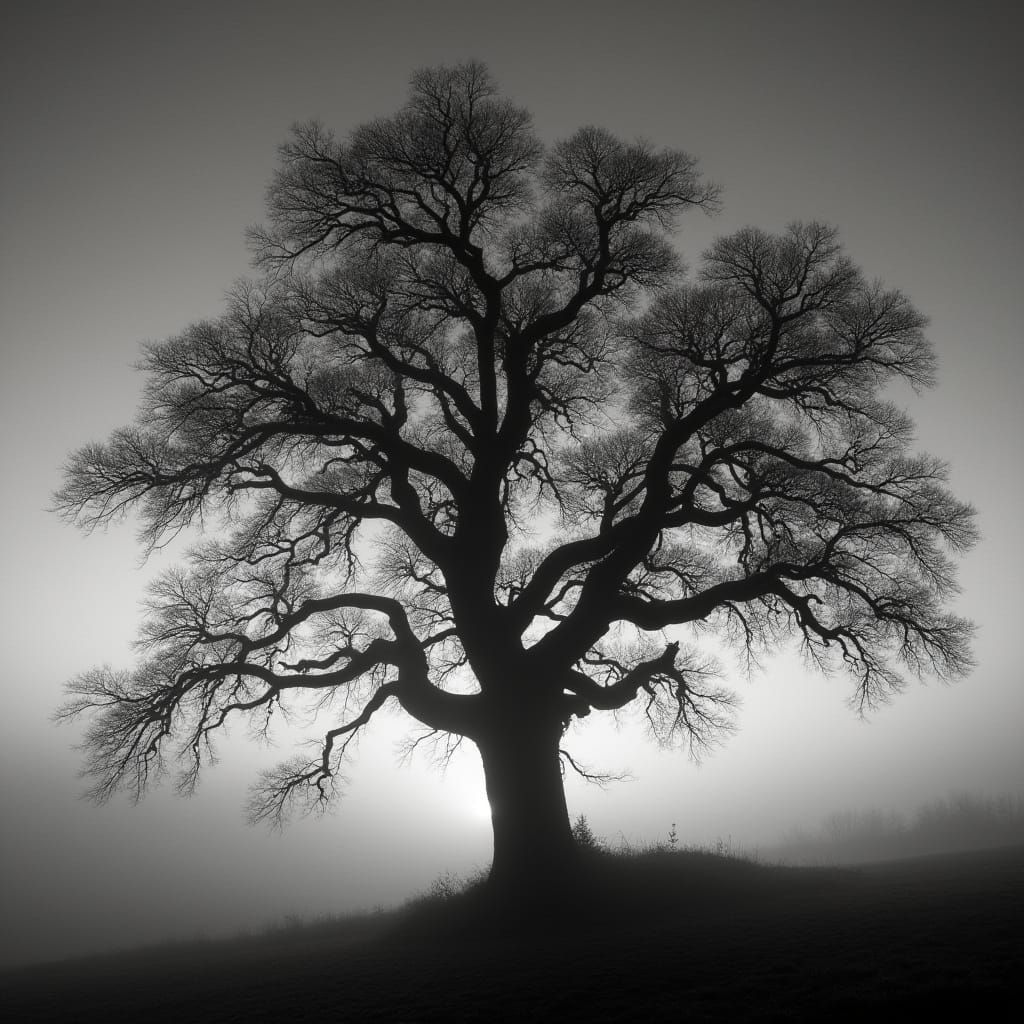 Twilight Oak in Classic Black and White