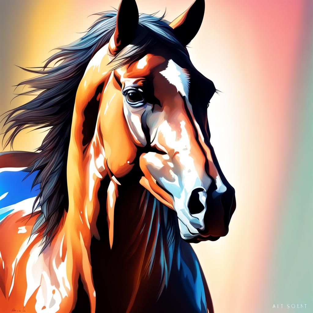 Hyperrealistic Horse Prime Minister Concept Art