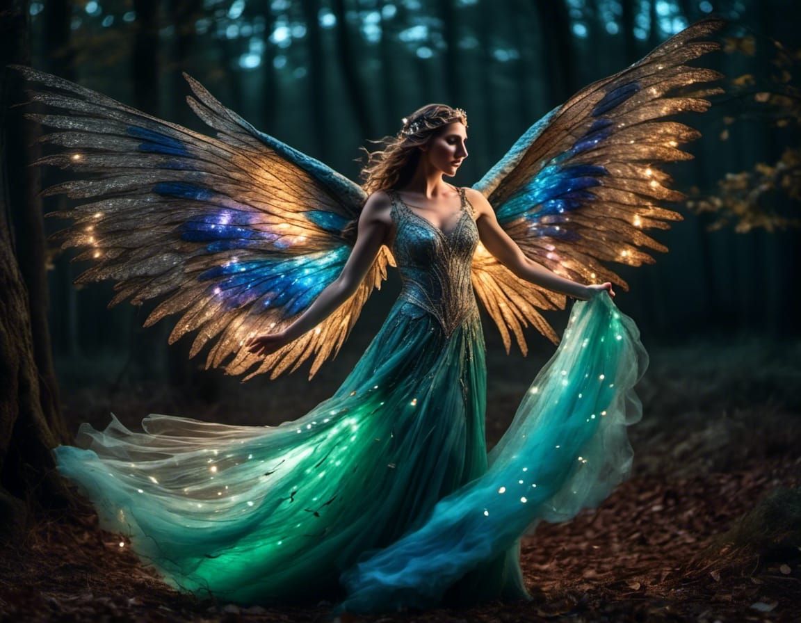 Fairy Queen Glamour Shot in Moonlight