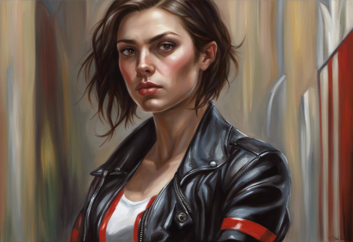 Striking Portrait of a Confident Woman as Fantasy Art