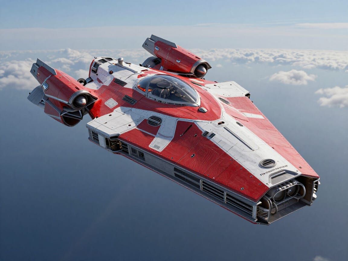 The Canticle of Red Iron Combat Spaceship