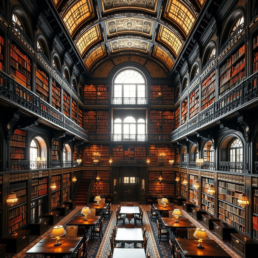 Elegant French Renaissance Library in Monaco