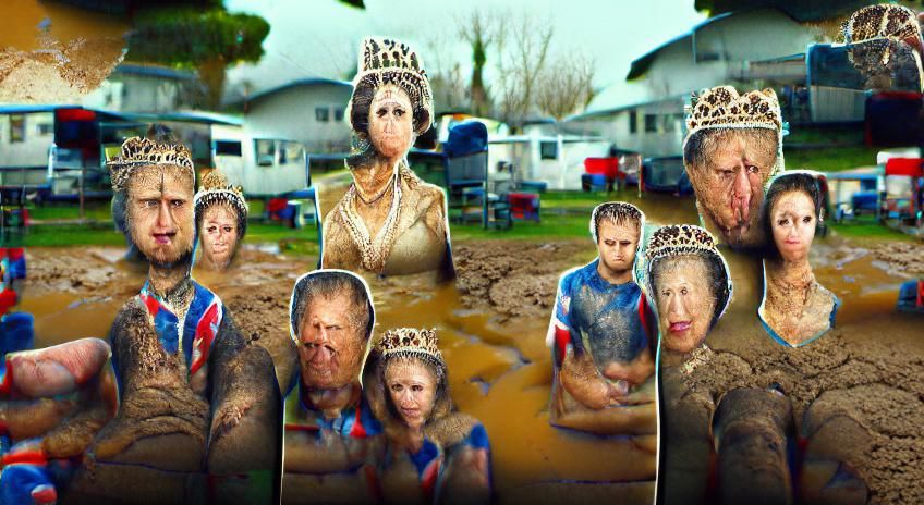 Royal Family's Muddy Trailer Park Adventure