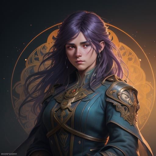 Epic Battle: Orcs and Elves in Detailed Matte Painting