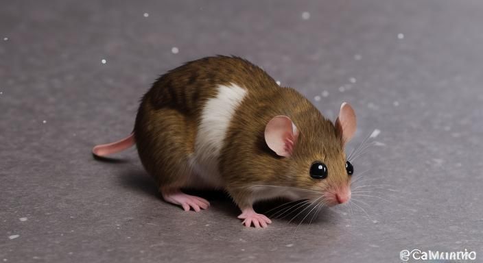 Genetically Modified Knockout Mouse, Professional Photograph...