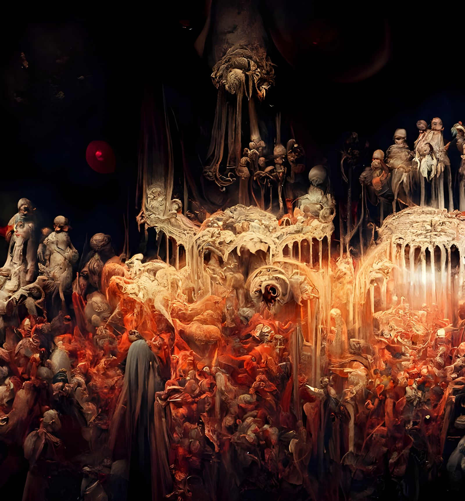 Demonic Dancers in Hell's Crimson Theater